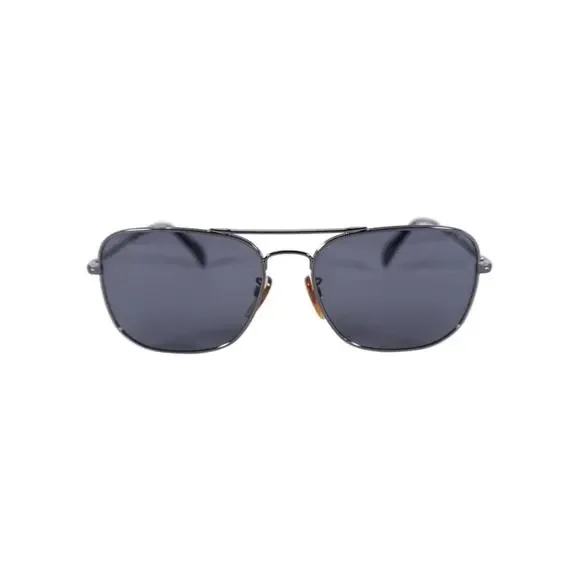 David Beckham Square Aviator Polarized Men's Sunglasses–Dark Ruthenium/Gray–NWT
