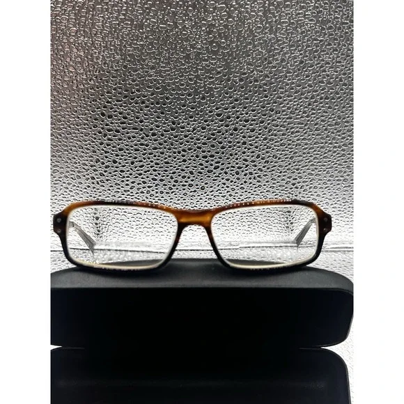 Nike 7205 eyeglass frames Only 53-15-145 Tortoise brown blue Metal With Case