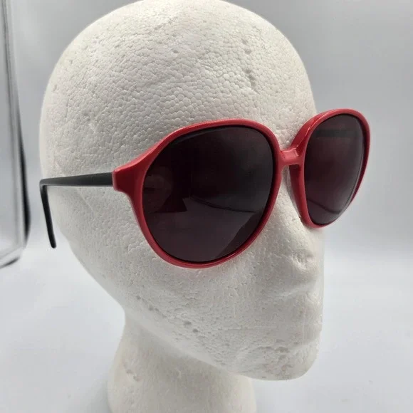 Y2K‎ LUXOTTICA AVANT-GARDE Red Black 1374 Sunglasses Eyeglass Frames Only ITALY