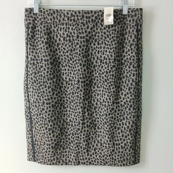Ann‎ Taylor Women's Size 6 Cheetah Print Pencil Skirt Mini Elastic NWT $49.99!!!