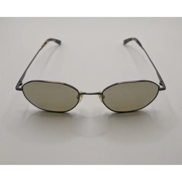 Gunmetal Hexagonal Metal Sunglasses FRAME ONLY Tortoiseshell Temple  50-18-140