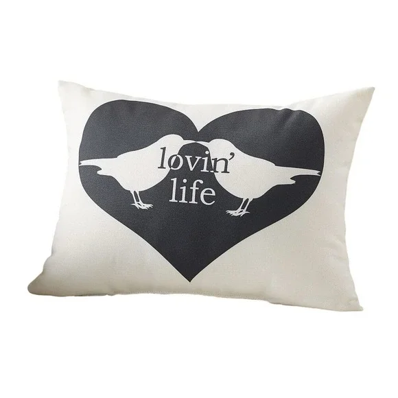Pottery Barn Outdoor Lovin Life Birds‎ Pillow 12x16 Outdoor Accents Pillow NEW