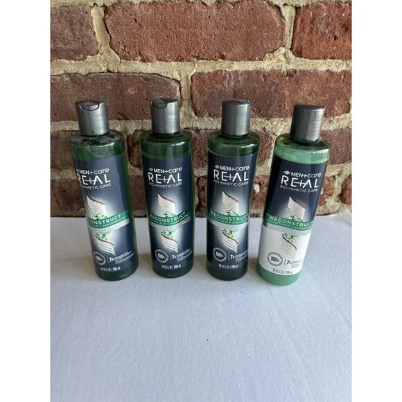 4 Dove Men+care Bio-Mimetic Care RECONSTRUCT 3 Shampoo & 1 Conditioner 10 FL oz