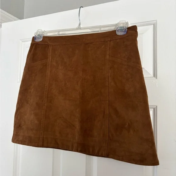 Abercrombie & Fitch Faux Suede Mini Skirt - Size 6
