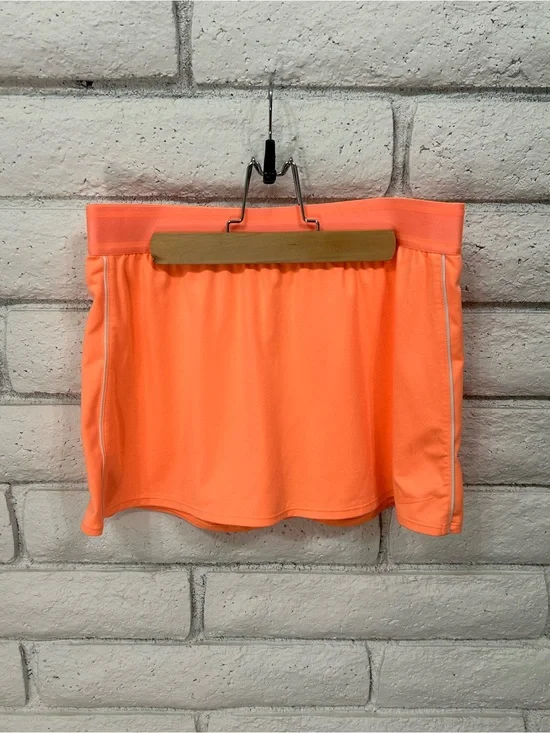 Nike Dri-FIT Tennis Skort Neon Coral Orange Athletic Skirt Medium