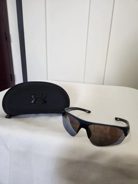 Under Armour Playmaker Dark Blue Frame Sunglasses With Tuned Lenses