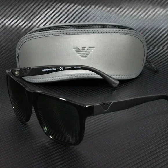 Emporio Armani Black 58mm Men's Sunglasses