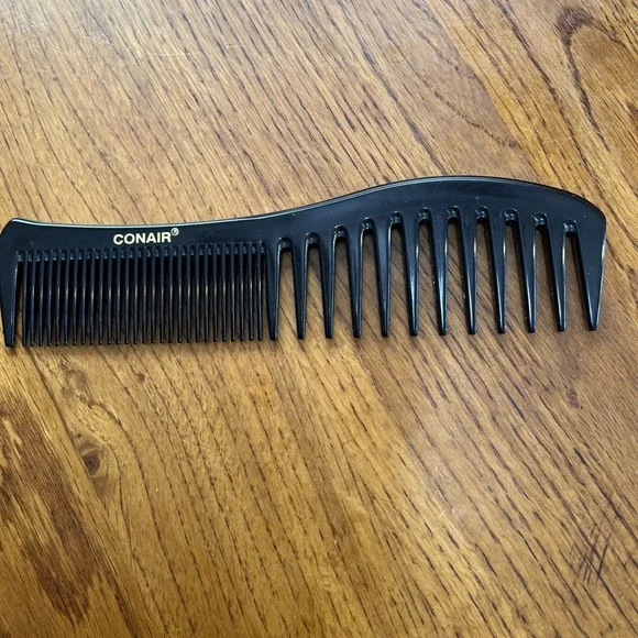 Black - Wide Saw Shower / Hair Comb  7