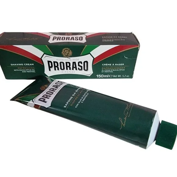 2 TWO Proraso Shaving Cream Italian Luxury Menthol Cooling 2 tubes 5.2 oz ea NEW