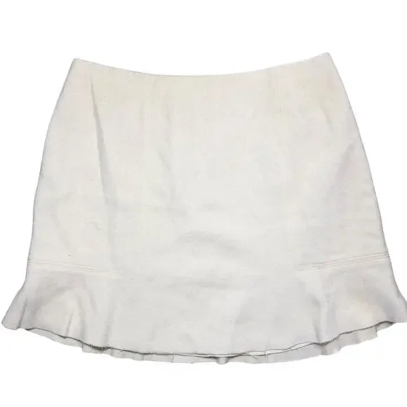 Madewell Cream Wool Skirt size 8 NWT