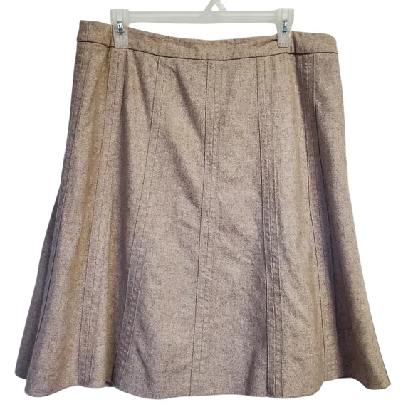 Merona A-Line Skirt in Light Brown Fall/ Winter Size 14