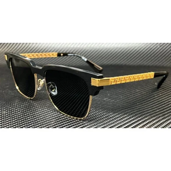 Versace Black Mens 55mm Sunglasses New