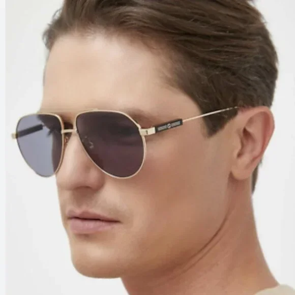 NEW GUCCI GG1311S 003 AVIATOR UNISEX GOLD GRAY SUNGLASSES GUCCI
