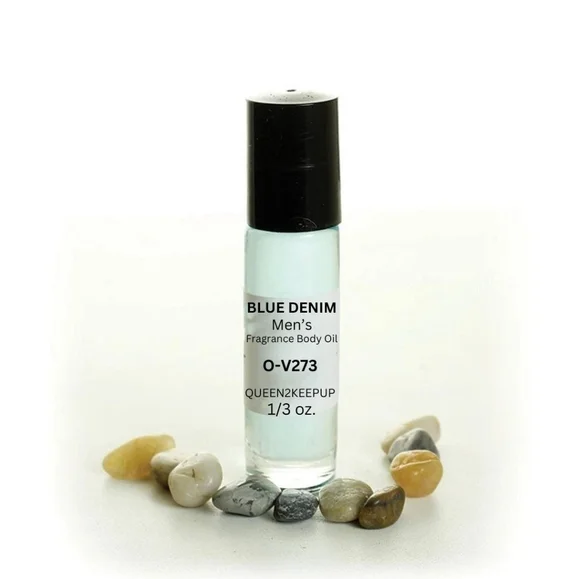 Blue Denim (Men) Body Oil 10 ml Fragrance All Natural 1/3 oz Roll-On Scent