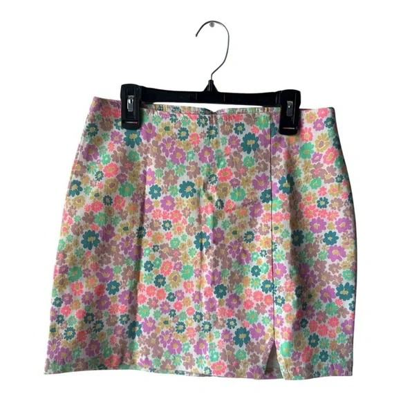 Wild Fable Floral Boho Neon Pastel Mini Skirt