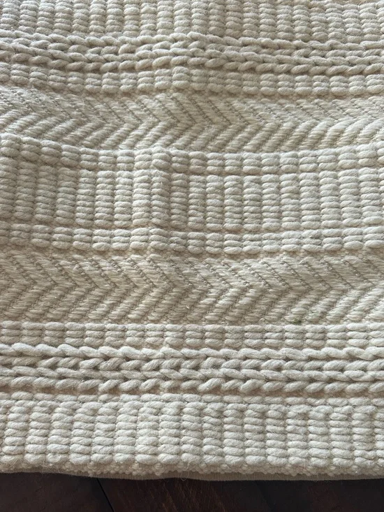 Pottery Barn Cream Textured Knit Accent Pillow Cover