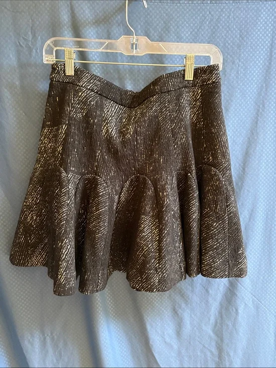 Banana Republic Black White-Accent Circle Skirt