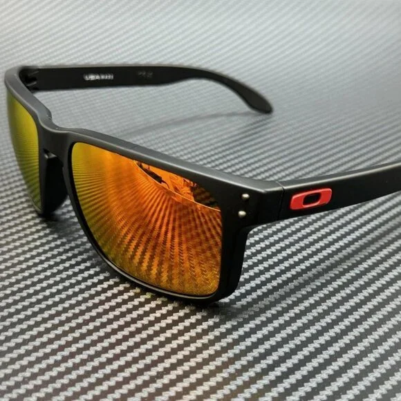 OAKLEY Matte Black Prizm Ruby Men's 59 mm Sunglasses