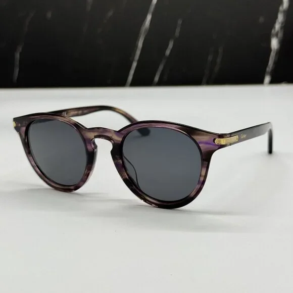 NEW CARTIER HAVANA UNISEX SUNGLASSES CARTIER CT0010S 003