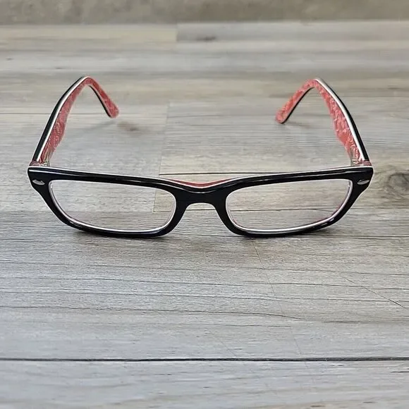 Ray-Ban Eyeglasses RB 5206 2479 52-18 140 MM Black Red FRAMES ONLY‎