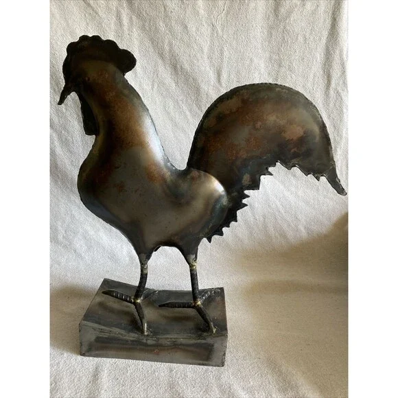 POTTERY BARN Metal Rooster   16
