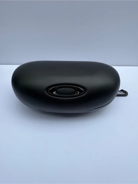 Oakley Matte Black Sunglasses Case w/twmple cables/strap NWbox no glasses.