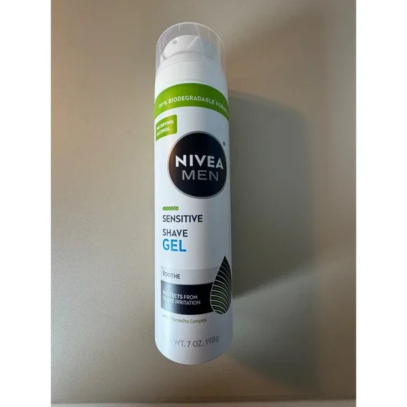 Nivea Men Sensitive Shave Gel 7oz Soothing VitaminPro Complex No Alcohol NEW
