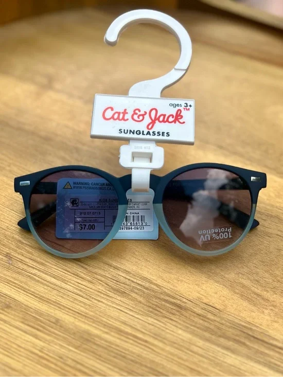 *3/$15, Cat & Jack Two-Tone Round Kids Sunglasses - Navy & Gray Fade