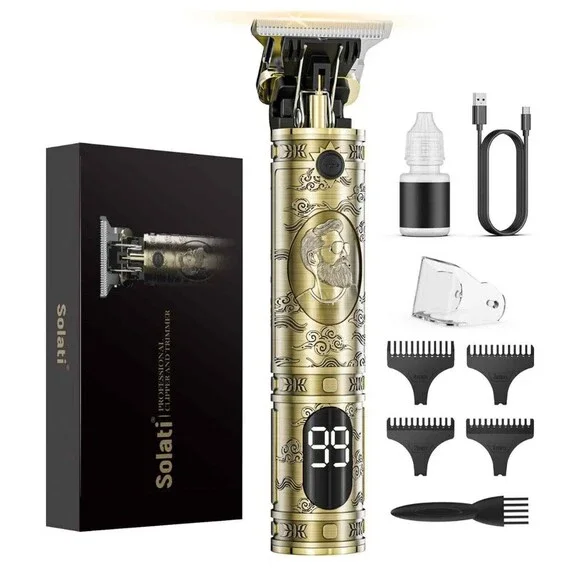 Cordless Hair Clippers for Men Professional Beard Trimmers Shaver