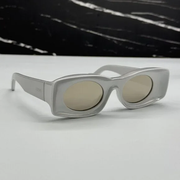 NEW LOEWE SILVER UNISEX SUNGLASSES LOEWE LW40033I 24C