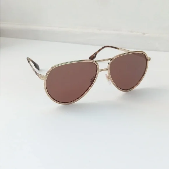 Burberry BE3135 110973 Scott Men Pilot Dark Brown Sunglasses