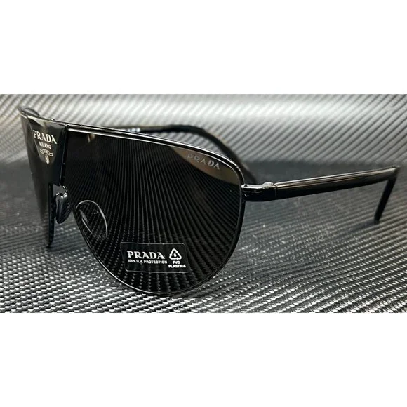 NEW! Prada Black Dark Men's 68mm Sunglasses