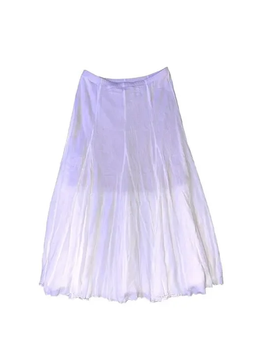Karen Kane White Maxi Skirt Women Medium Boho Festival