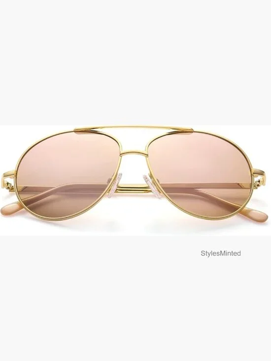 UV400 Protection Aviator Sunglasses for Kids with Hard Case