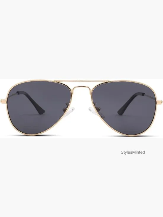 Kids Aviator Sunglasses UV400 Protection Metal Frame Unbreakable Toddler