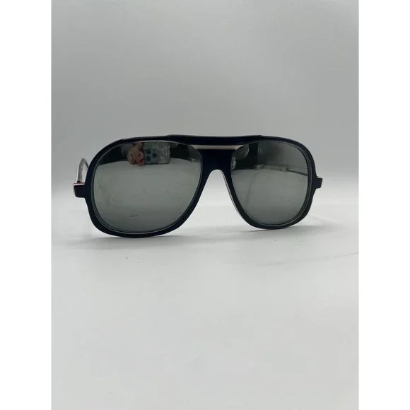VINTAGE I SKI SUMMIT RED WHITE BLUE MIRRIORED‎ AVIATOR SUNGLASSES 56 10 140