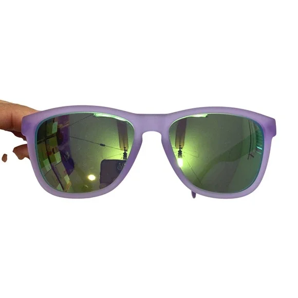 Goodr Lilac It Like That Sunglasses Unisex OS Purple Matte Green Mirrored OG