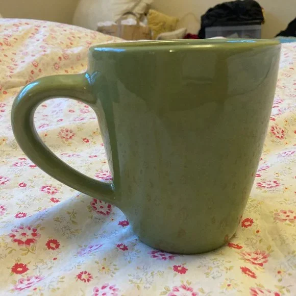 Pottery Barn Avocado Green Giant Mug