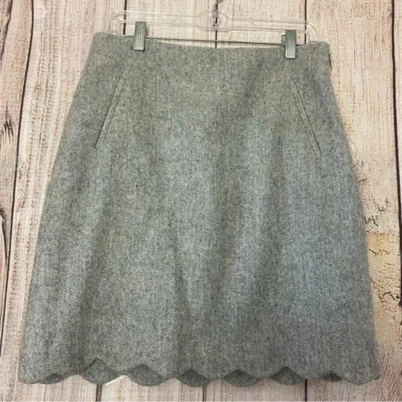 Talbots Womens Wool Blend A-Line Skirt Size 6