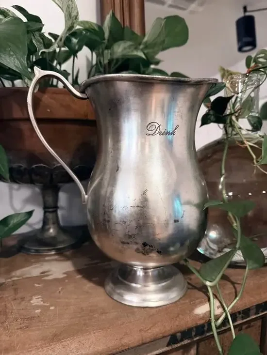 Pottery Barn Large Silver Plate 