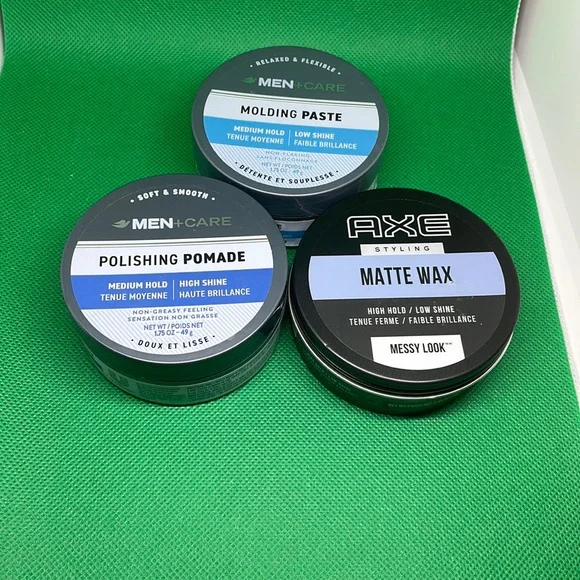 Axe & Dove matte wax, polishing & molding paste bundle