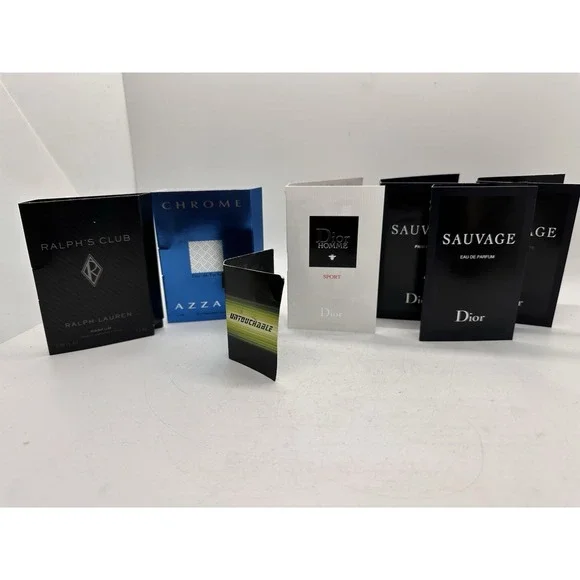 Dior Sauvage Sample Lot Homme Sport Ralphs Club Azzaro Chrome Vials