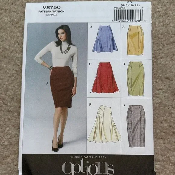 Vogue women's skirt sewing pattern