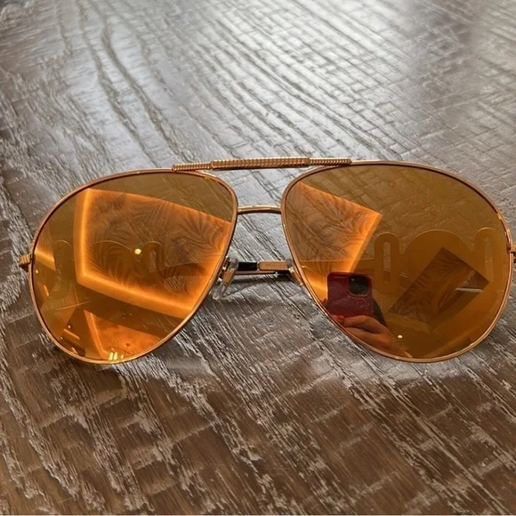 Versace 100% Authentic Gold Aviator Sunglasses ✨