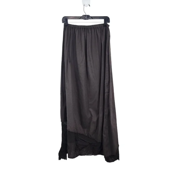 Homefrocks Women's Vintage Peasant Distressed Maxi Skirt - L