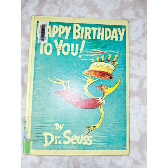 Dr. Seuss Happy Birthday To You! Book One Size school library vintage