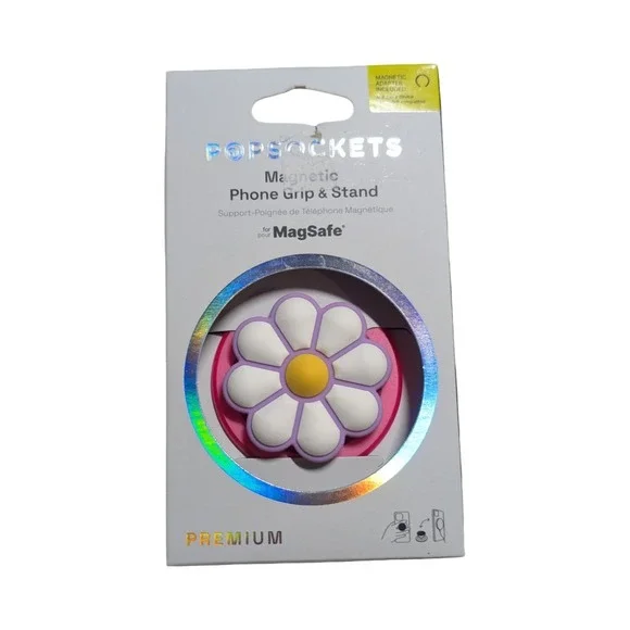 40-O PopSockets Phone Grip with Expanding Kickstand Magnetic Doodle Daisy Boca