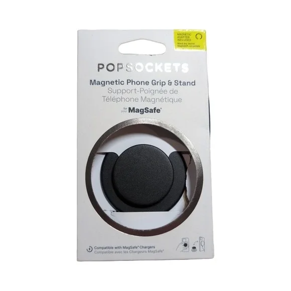 39-O PopSockets PopGrip Magnetic Phone Grip & Stand MagSafe - Black