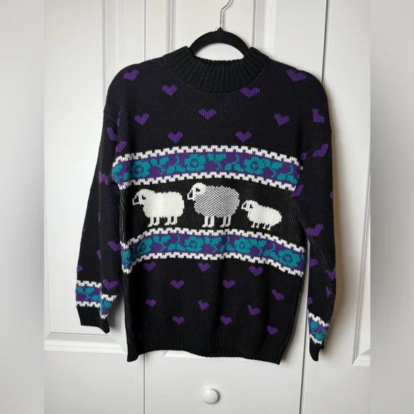Vintage Private Eyes Sheep Sweater