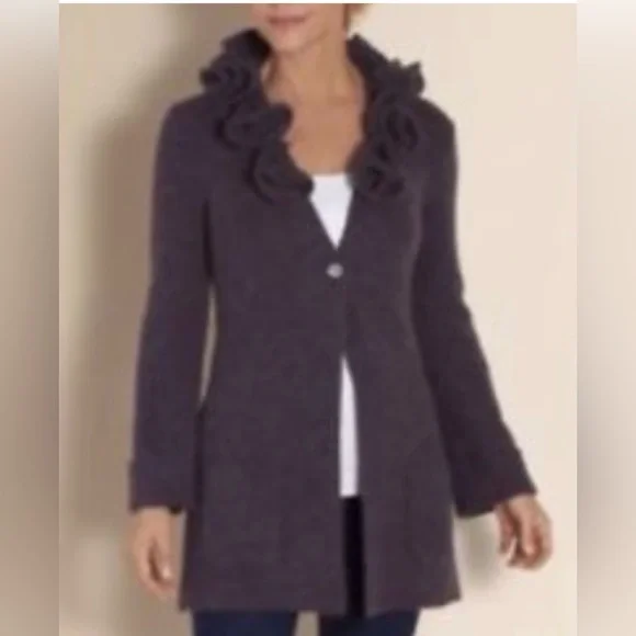 Soft Surroundings Alpaca/Wool Blend‎ Long Cardigan Sweater Size Large